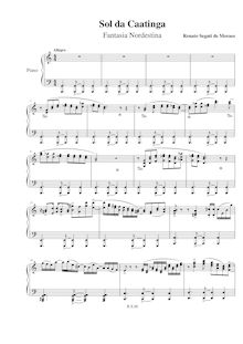 Partition de piano, Fantasia Nordestina para Piano, Moraes, Renato Segati