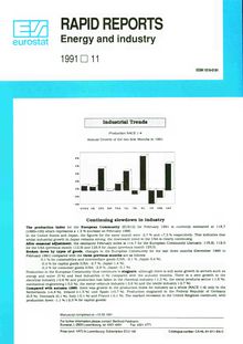 RAPID REPORTS Energy and industry. 1991 11