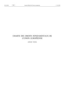 Charte des droits fondamentaux UE 1999