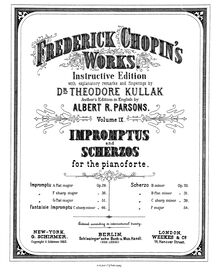 Partition complète, Impromptu No.1, A♭ major, Chopin, Frédéric par Frédéric Chopin