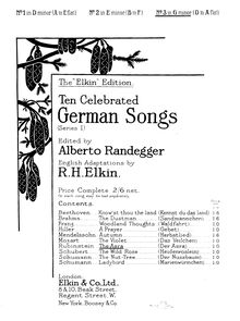 Partition complète, 6 chansons von Heine, Rubinstein, Anton