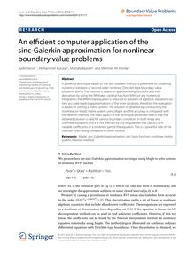 An efficient computer application of the sinc-Galerkin approximation for nonlinear boundary value problems