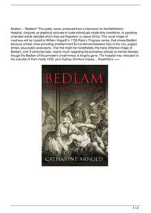 Bedlam Book Review