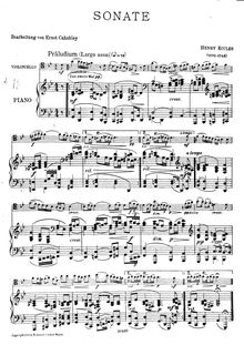 Partition de piano, Sonata en G minor, G minor, Eccles, Henry