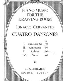 Partition No.3 Anhelos, Cuatro Danzones, Cervantes, Ignacio