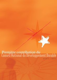 Première contribution du Conseil national du Développement durable