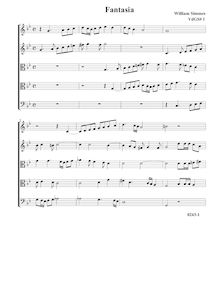 Partition Fantasia en G minor, VdGS No.1 - partition complète (Tr Tr T T B), Fantasia
