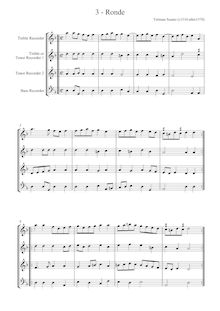 Partition complète (enregistrement  Clefs), Danserye - Ronde (Susato, Tielman) par Tielman Susato