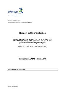 Venlafaxine 37.5 mg, gélule à libération prolongée