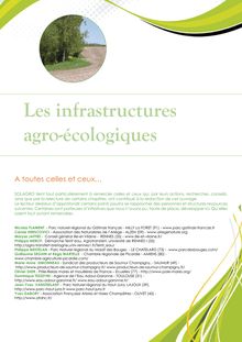 Les infrastructures agro-écologiques.