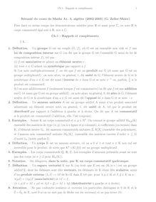 Résumé du cours de Maths Av. 3, alg`ebre (2002-2003) (G. Zeller ...
