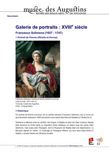 Galerie de portraits  : XVIII siècle