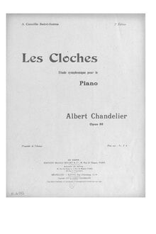 Partition complète, Les Cloches, Etude Symphonique pour le Piano