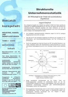 Statistik kurzgefaßt. Industrie, Handel und Dienstleistungen Nr. 23/2000. Strukturelle Unternehmensstatistik