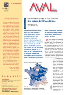 Evolution des naissances en Haute-Normandie : une baisse de 20% en 30 ans