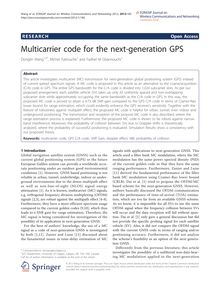 Multicarrier code for the next-generation GPS