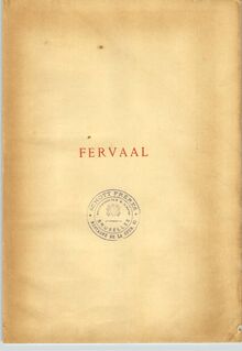 Partition complète, Fervaal, Op.40, Action musicale en trois actes par Vincent d  Indy