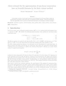 Error estimate for the approximation of nonlinear conservation