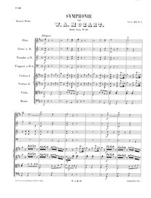 Partition complète, Symphony No.47, D major, Mozart, Wolfgang Amadeus par Wolfgang Amadeus Mozart