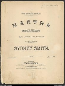 Partition complète, Fantaisie brillante on Flotow s Martha, Op.30 par Sydney Smith