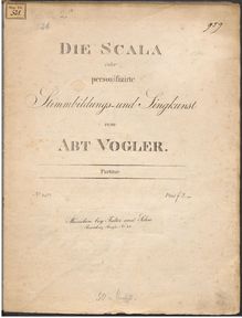 Partition complète, Die Scala, oder personifizirte Stimmbildungs- und Singkunst