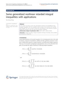 Some generalized nonlinear retarded integral inequalities with applications