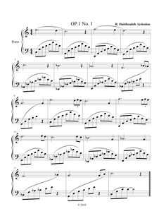 Partition complète, Op.1 No.1, Ldea.1, C major, Habibzadeh Aydenlou, Ramin
