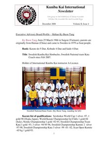 Kuniba Kai International Newsletter
