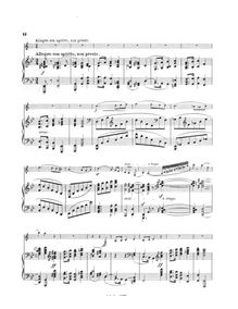 Partition , Allegro con spirito, non presto, clarinette Sonata en B-flat major
