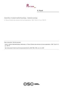 Istoriko-matematitchesikja. Isledovanija  ; n°2 ; vol.9, pg 189-191
