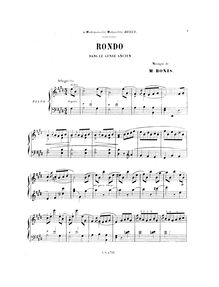 Partition complète, Rondo dans le genre ancien, Op.7, E Major, Bonis, Mel