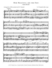 Partition complète (ATB enregistrements), Messiah, Handel, George Frideric