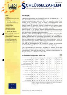 SCHLÜSSELZAHLEN. Bulletin zur europäischen Konjunktur und Synthesen 12/96