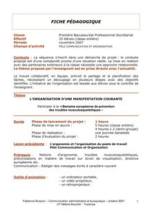 Fabienne Buisson Communication administrative et bureautique octobre LP Hélène Boucher Toulouse