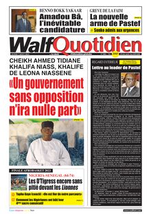 Walf Quotidien n°9406 - Du 07/08/2023