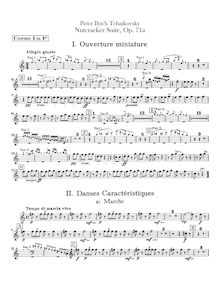 Partition cor 1, 2, 3, 4 (F), pour Nutcracker, Щелкунчик, Tchaikovsky, Pyotr