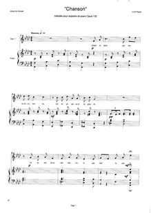 Partition complète, Chanson, mélodie pour soprano et piano, Plante, Cyril