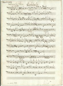 Partition Basso Continuo, Quadri a violon, Flauto traverso, viole de gambe di gambe o violoncelle et Fondamento par Georg Philipp Telemann