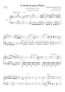 Partition Piano solo, Piano Concerto No.8, Lützow-Konzert ; Lützow Concerto