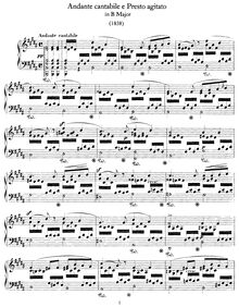 Partition complète, Andante Cantabile e Presto Agitato, WoO 6, Mendelssohn, Felix