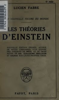 Une nouvelle figure du monde : les théories d Einstein