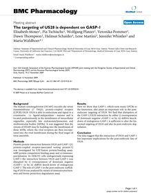 The targeting of US28 is dependent on GASP-1