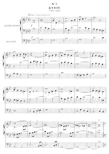 Partition complète, Mass, Op.4, Saint-Saëns, Camille