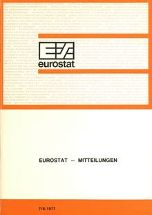 EUROSTAT - MITTEILUNGEN. 7/8- 1977