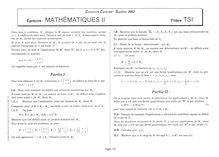 Épreuve: Mathématiques II - Concours Centrale - Supélec 2002 - Filière TSI
