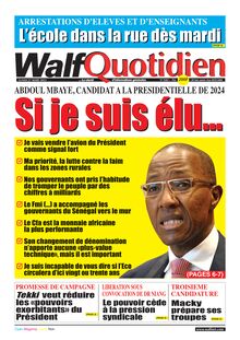 Walf Quotidien N°9302 - Du lundi 27 mars 2023