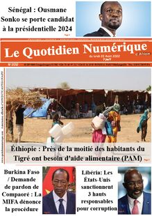 Le Quotidien Numérique d’Afrique n°2012 - du lundi 22 août 2022