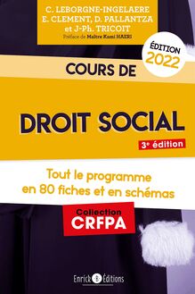 Cours de droit social - Edition 2022