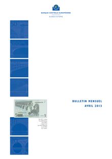 Banque de France : Bulletin mensuel avril 2013