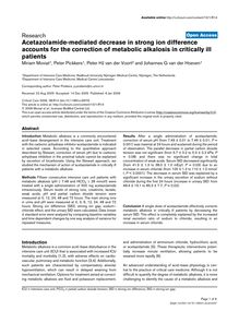 Acetazolamide-mediated decrease in strong ion difference accounts for the correction of metabolic alkalosis in critically ill patients